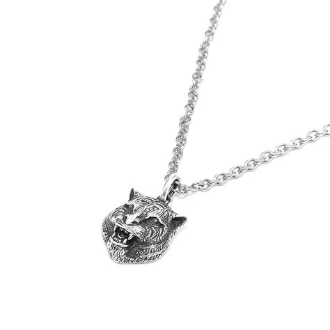 gucci cat celeb|Gucci feline necklace.